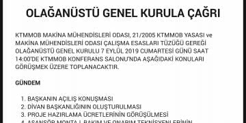 Olağanüstü Genel Kurul Daveti