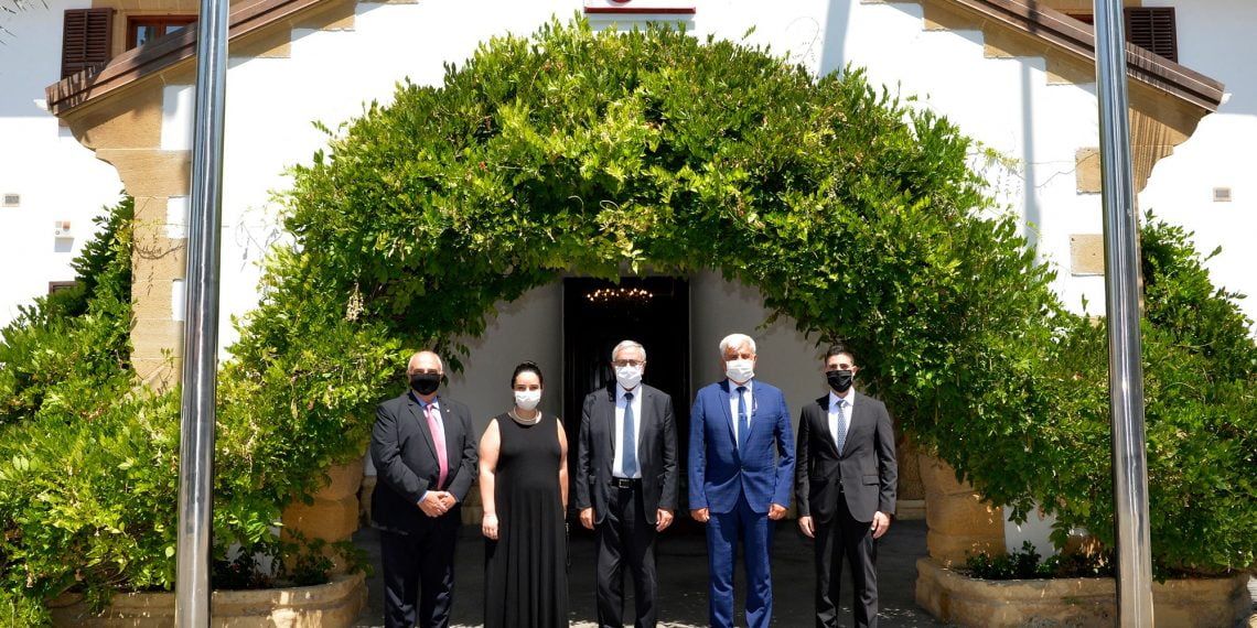 KKTC Cumhurbaşkanı Sn. Mustafa Akıncı’ya Nezaket Ziyaretinde Bulunuldu