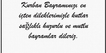 Kurban Bayramı Tebrik Mesajı