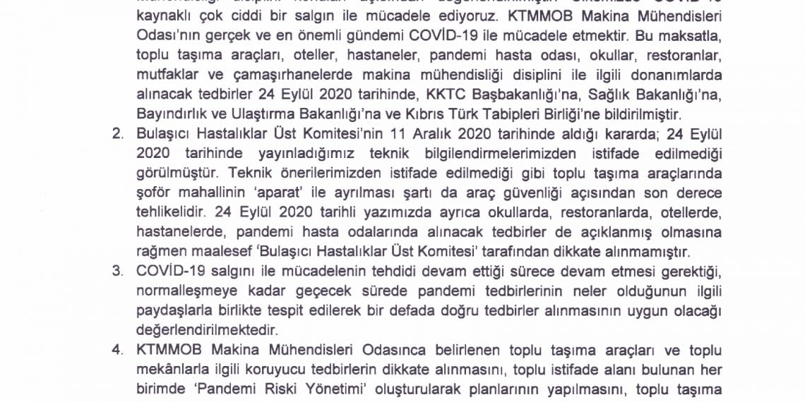 Kamuoyu Bilgilendirmesi