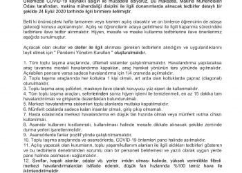 Kamuoyu Bilgilendirmesi