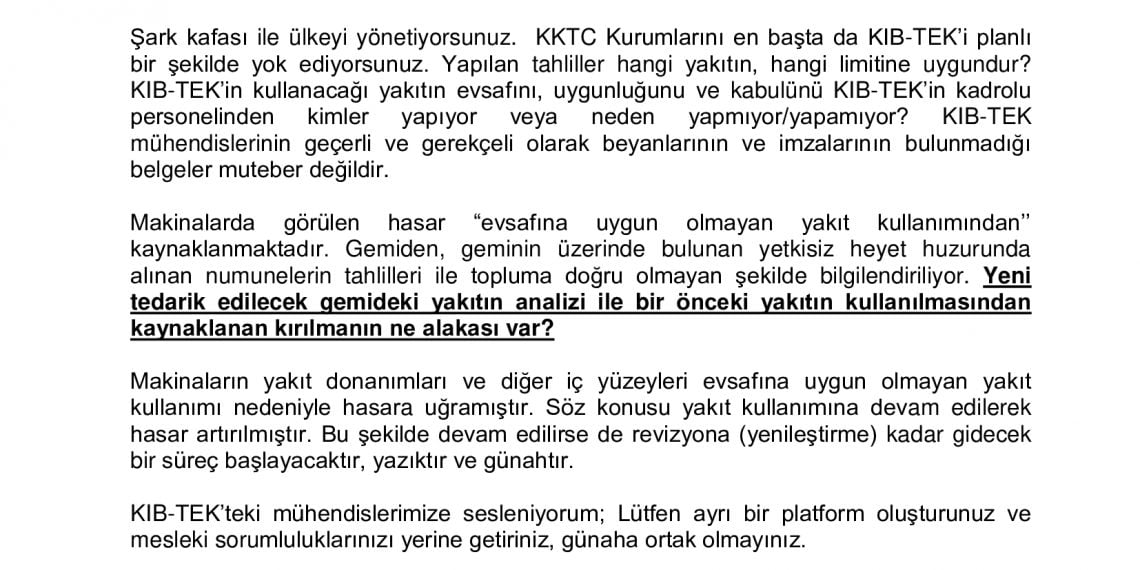 Kamuoyu Bilgilendirmesi