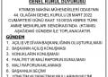 MMO Genel Kurul Duyurusu