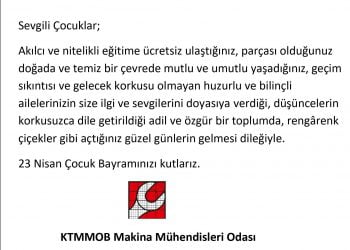 23 Nisan Çocuk Bayramı Kutlu Olsun