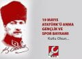 19 Mayıs Atatürk’ü Anma Gençlik ve Spor Bayramı Kutlu Olsun